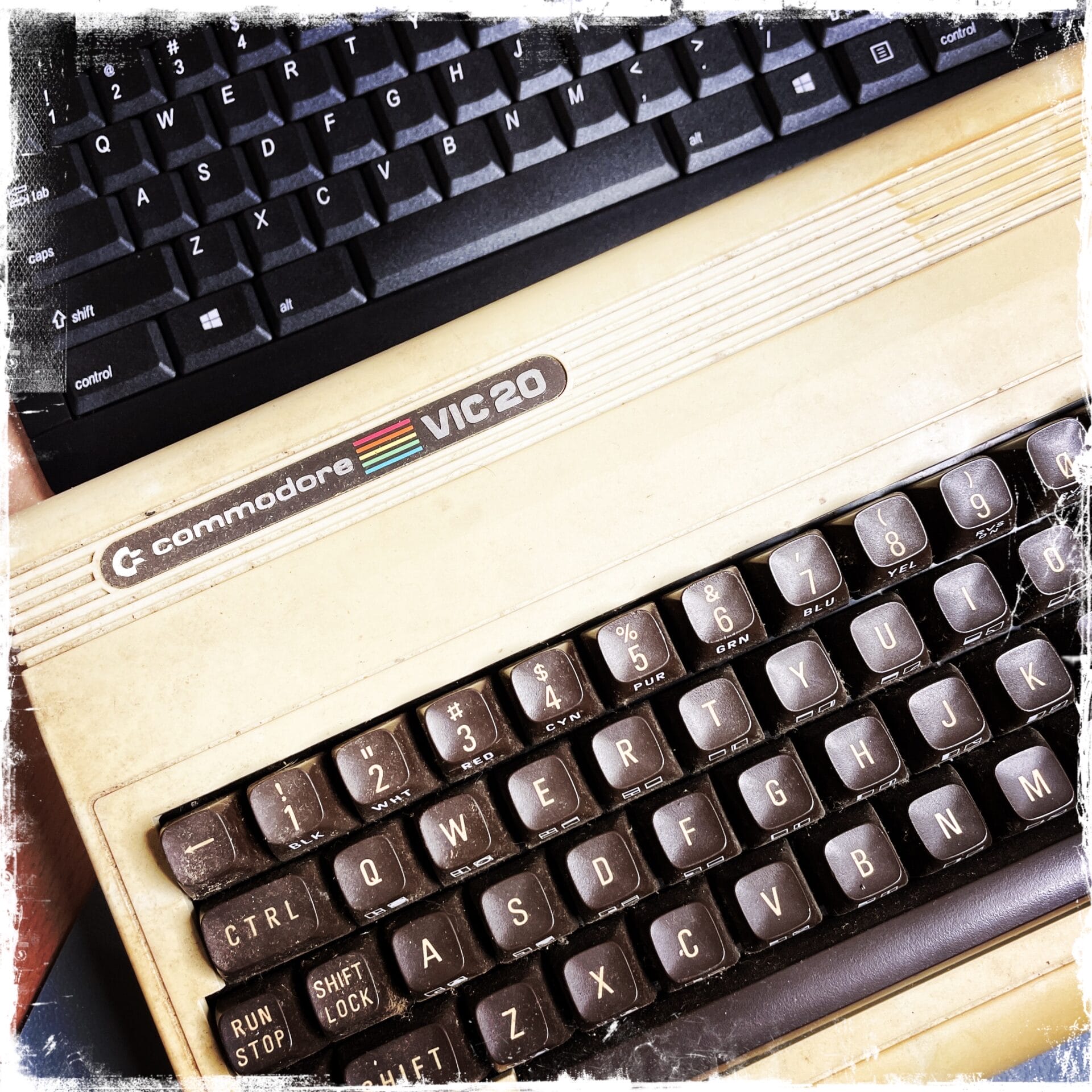 Retro Gaming, Vintage Computing, 1980s 8 bit Commodore Vic 20